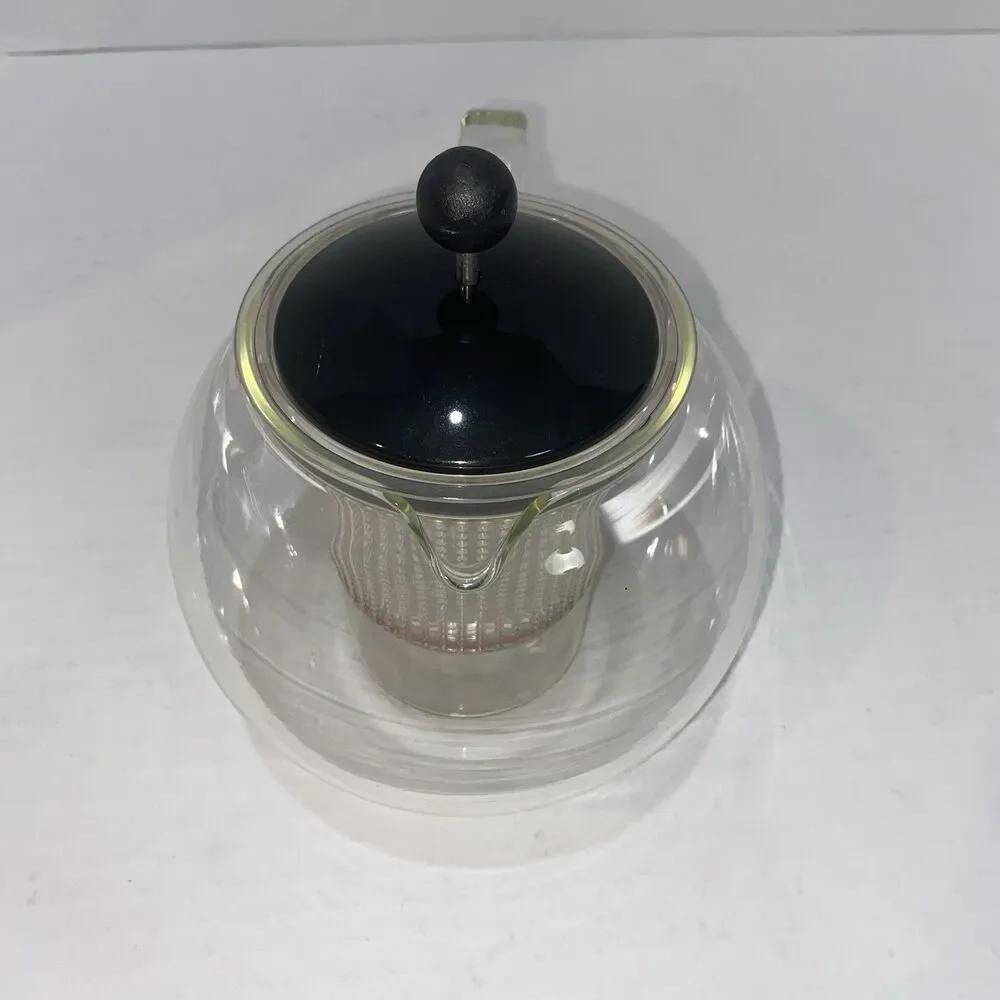 Bodum Glass Teapot Made in Switzerland Large Plastic Tea Press Clean